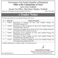 Procurement of Others Monihari for Taxes Zone Noakhali