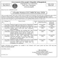 Details of supply of various Parts for Asphalt Plant-2 (CMX-1500) under Chattogram city corporation.