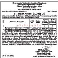 Procurement of Polythene and Pesticide for Summer Onion Subsidy