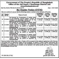 Procurement of various types of oils, spices, food ingredients and accessories Dietary Articles of Package-1 to Chuadanga District Jail for the period of July/2026 to December/2026