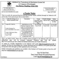 Appointment of a Pre-Shipment Inspection (PSI) Agent for conducting Pre-Shipment Inspection and testing worldwide, and Post-Landing Inspection in Bangladesh of Gas Materials to be imported by JGTDSL for a period of three (03) years.