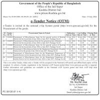 Procurement of Miscellaneous Items for the Manufacture Department of Kushtia District Jail for the period of July 2026 to June 2027, Package No-02