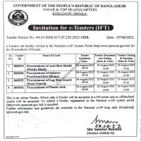 Supply Tender
