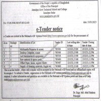 Supply Tender