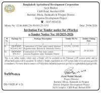 Construction of 3-Vent water control structure/Regulator under Project Area (WD-56.4)