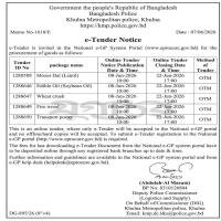Procurement of Soybean Oil Q1 2026-27 KMP Khulna