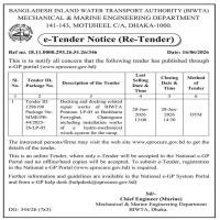 e-Tender Notice (Re-Tender)