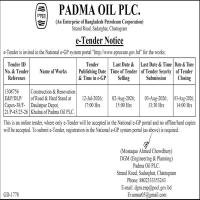 Construction & Renovation of Road & Hard Stand at Daulatpur Depot, Khulna of Padma Oil PLC.