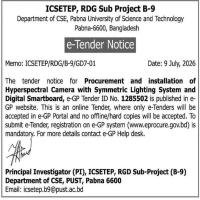 Procurement and installation of Hyperspectral Camera with Symmetric Lighting System and Digital Smartboard