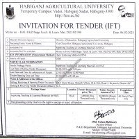 Supply Tender