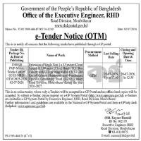 Extension of RCC Box Culvert on Kulaura-Fenchuganj Road